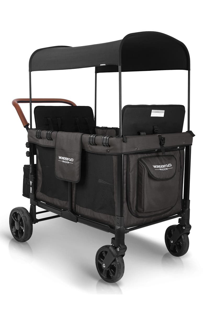 WonderFold W4 Multi-Function 4-Passenger Quad Stroller Wagon, Alternate, color, 