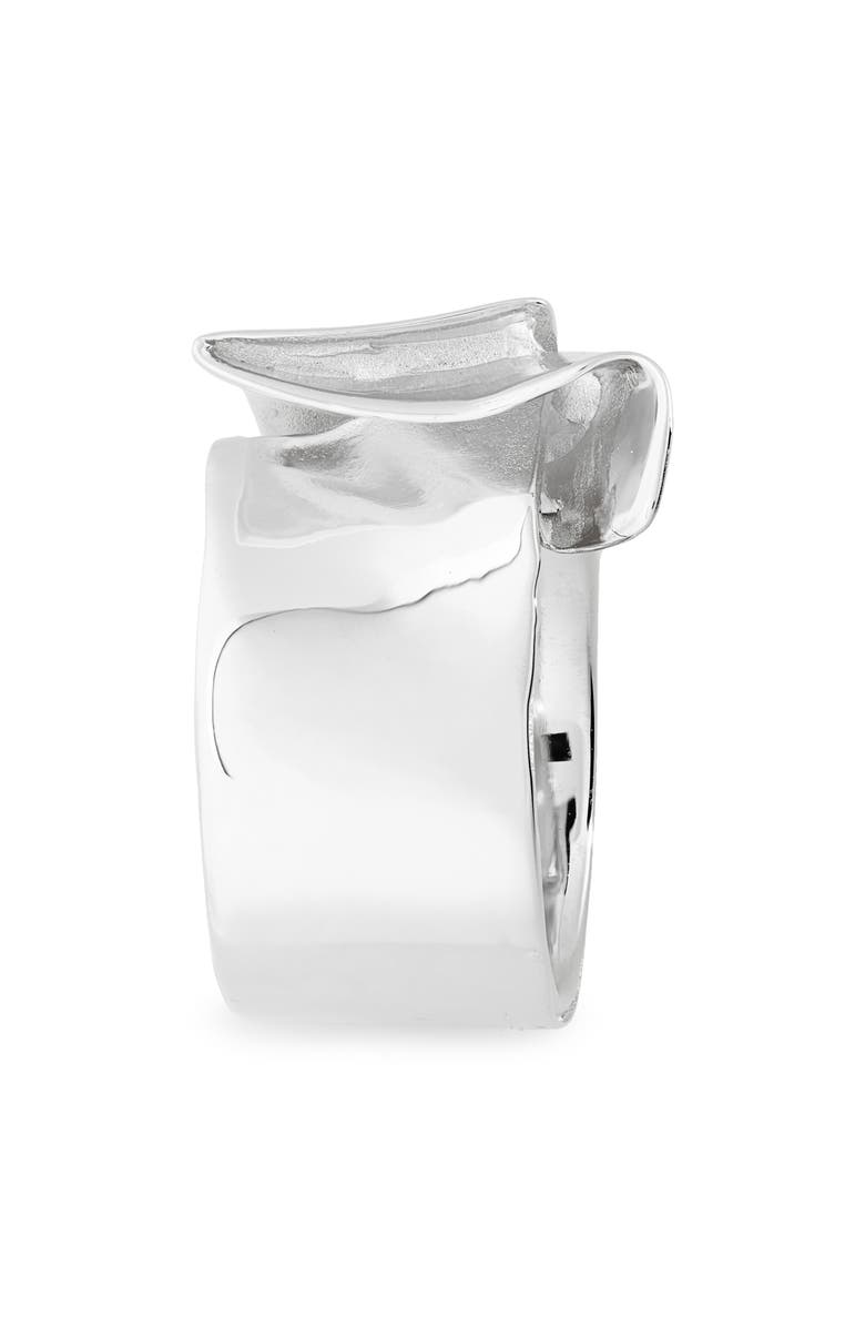 COMPLETEDWORKS Draped Fold Ring, Alternate, color, Silver Plated