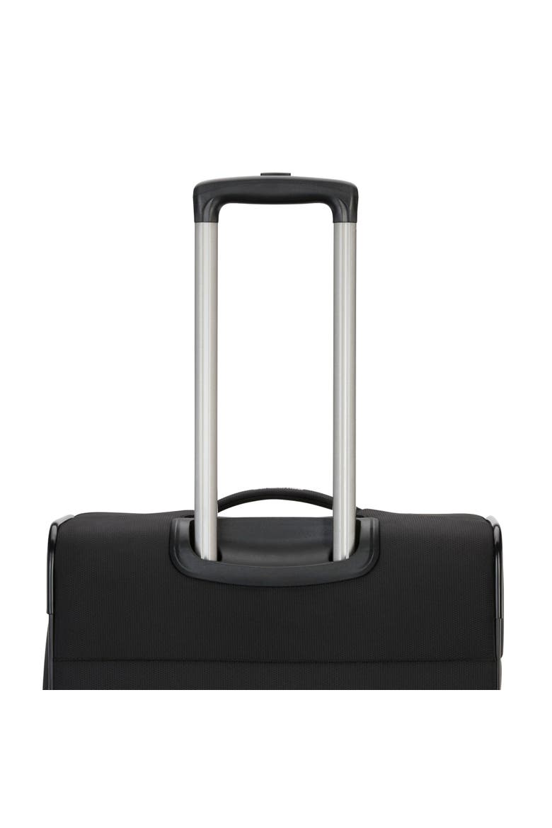 Ascella 4 Softside Expandable 25" Medium Checked Spinner Luggage, Alternate, color, Black