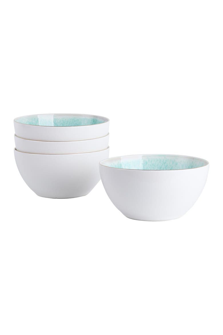 Josephine Porcelain 4-Piece Bowl Set, Main, color, Mint