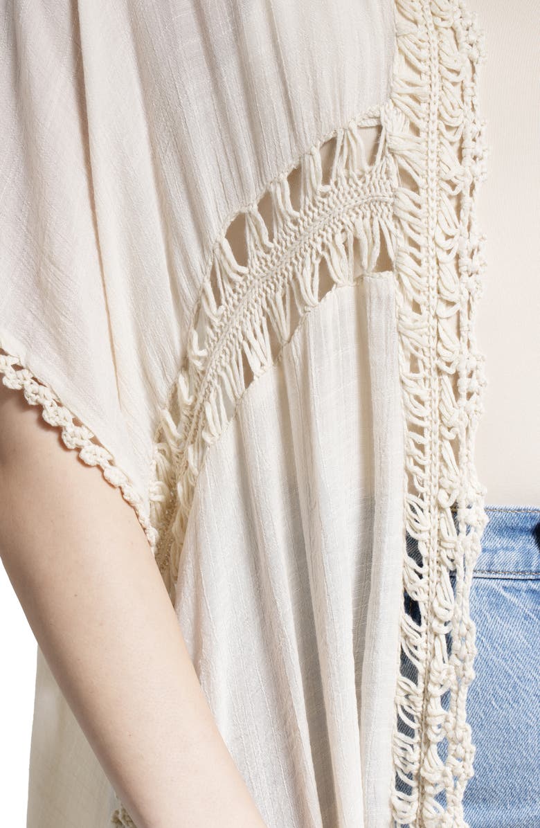 SAACHI Costa Sunshine Crochet Duster, Alternate, color, Ivory