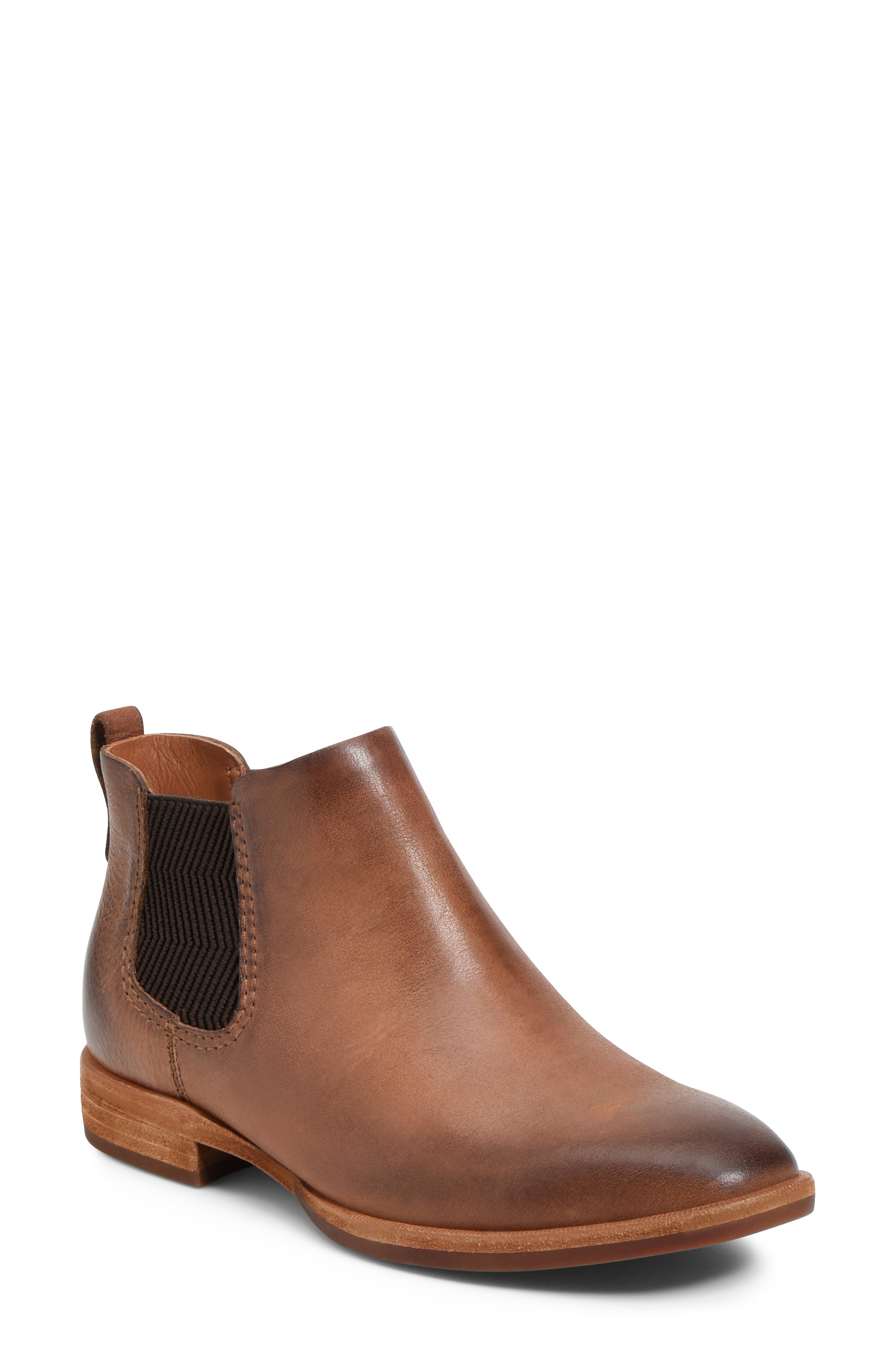 Kama Chelsea Boot, Main, color, BROWN LEATHER