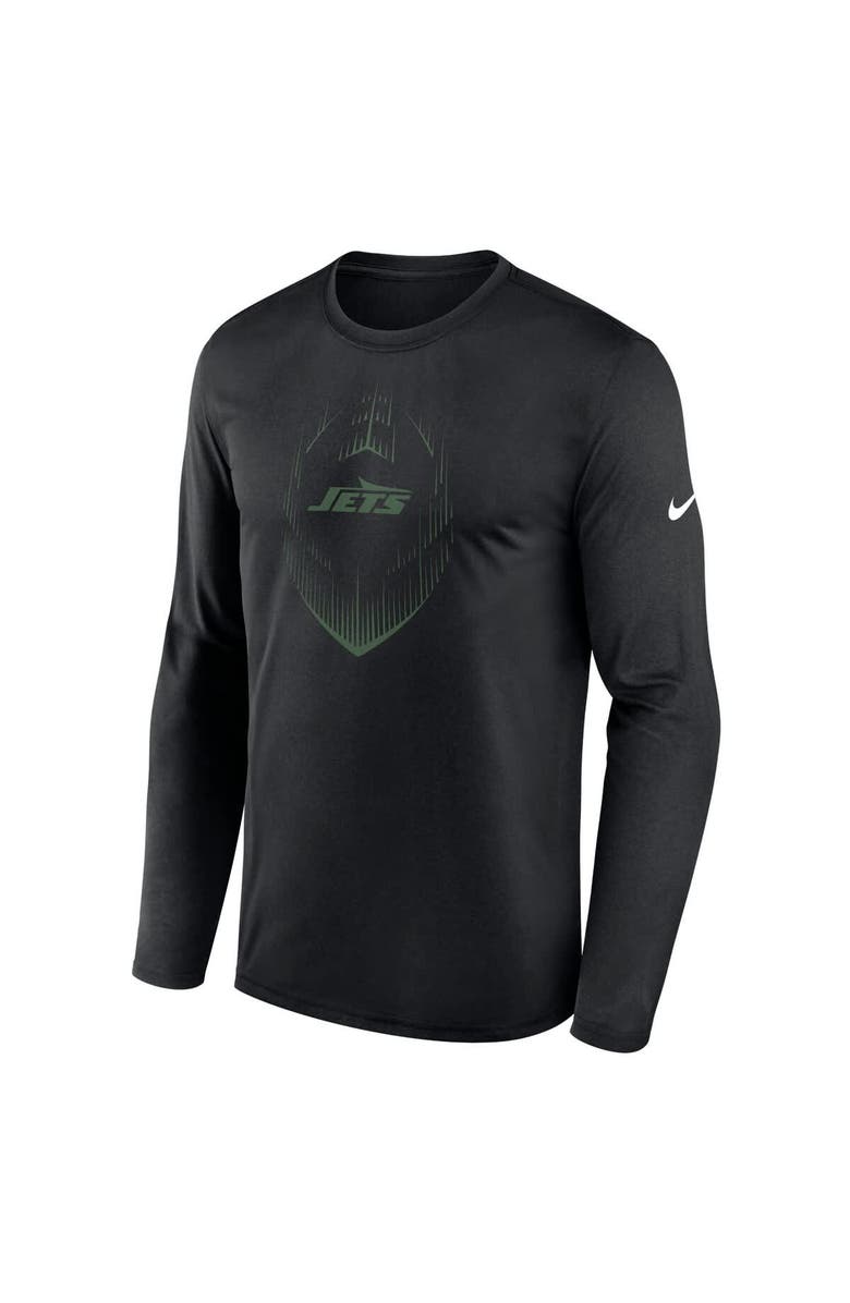 Nike Men's Nike Black New York Jets Icon Legend Performance Long Sleeve T-Shirt, Alternate, color,