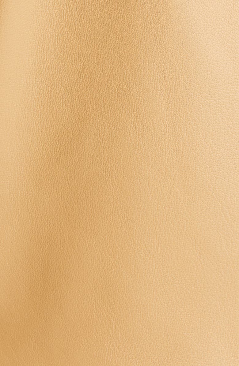 Vince Asymmetric Crop Leather Jacket, Alternate, color,