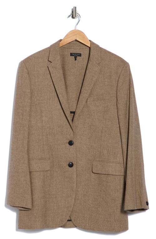 Rag & Bone Odessa Plaid Wool Blend Blazer In Brown