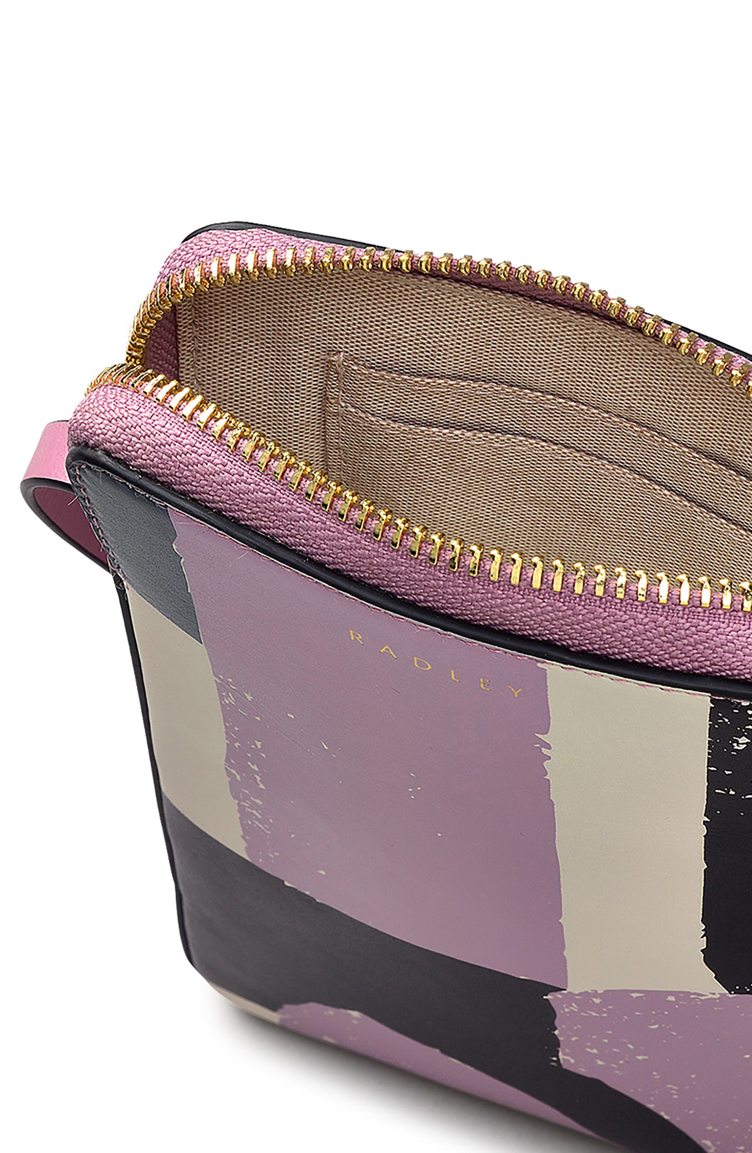 Gallery Road Geo Medium Phone Crossbody Bag, Alternate, color, SHY PINK