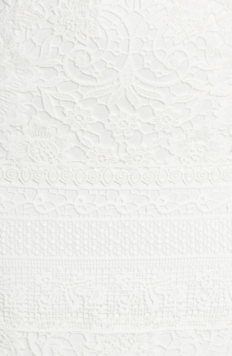 Tadashi Shoji Off the Shoulder Illusion Lace Gown, Alternate, color, 