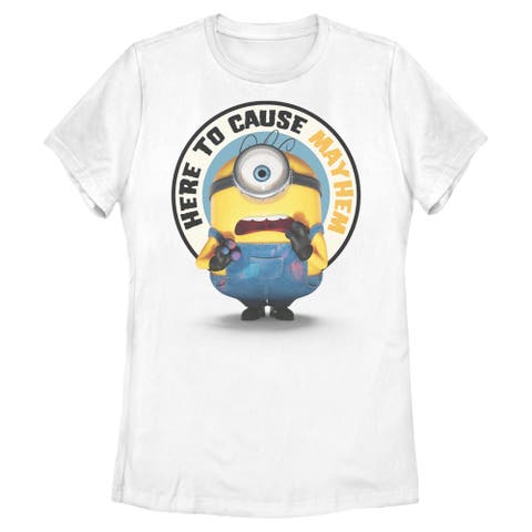 Junior's Minions & Monsters Here To Cause Mayhem  Graphic T-Shirt
