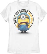 Minions & Monsters Junior's Minions & Monsters Here To Cause Mayhem  Graphic T-Shirt