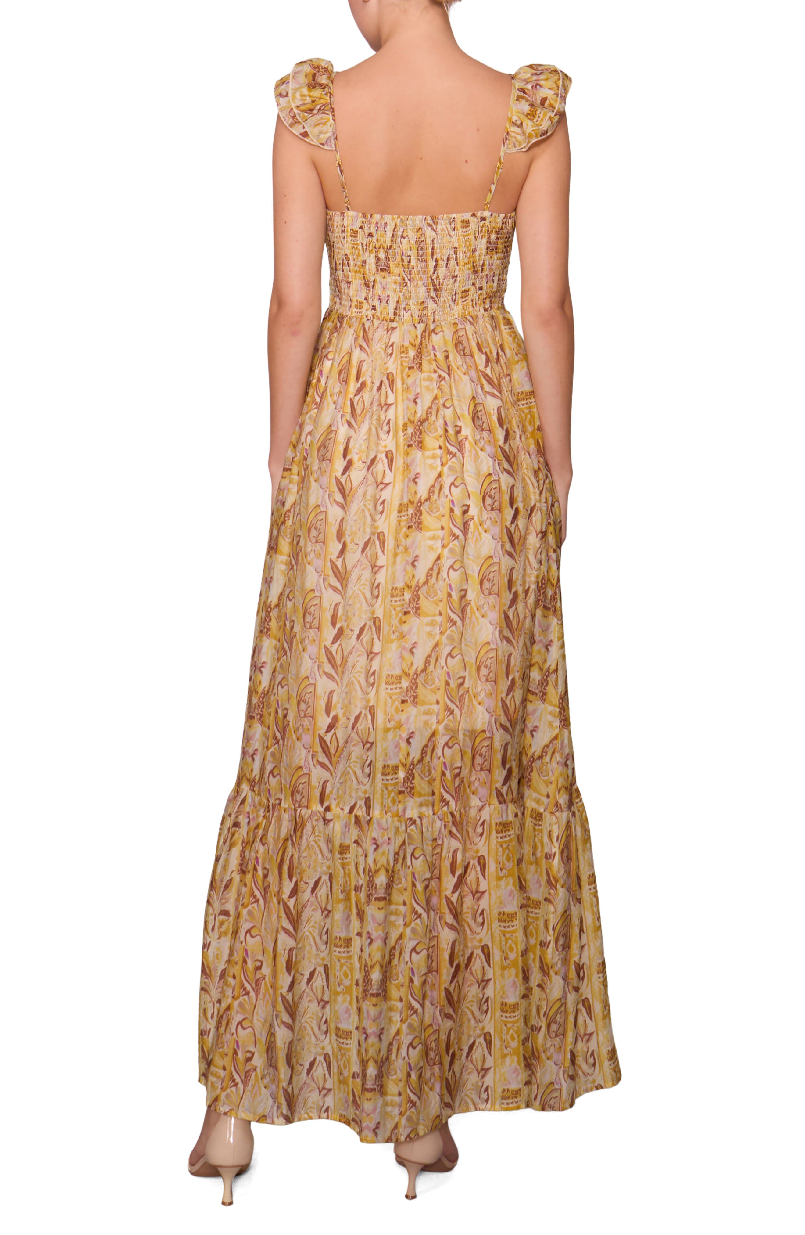 Print Tiered Maxi Dress - image 2