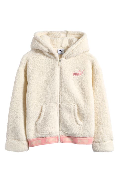 Kids' Faux Shearling Zip Hoodie (Big Kid)