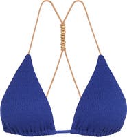 ViX Paula Hermanny Firenze Paige Beaded Racerback Bikini Top