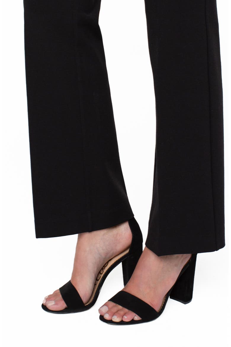 Kelsey Flare Ponte Pants, Alternate, color, BLACK