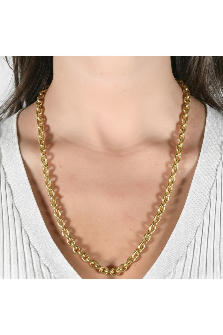 14k Gold Women's 24" Chain Necklace 32 Grams 7.5mm Thick, Alternate, color, 14k Yellow Gold