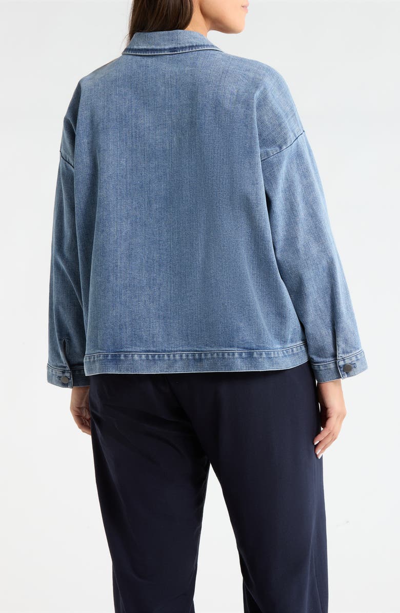 Eileen Fisher Denim Jacket, Alternate, color, Classic Indigo