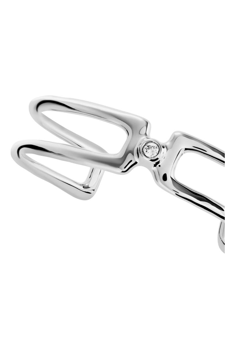 UNODE50 Double Topaz Layer Bangle, Alternate, color, Silver