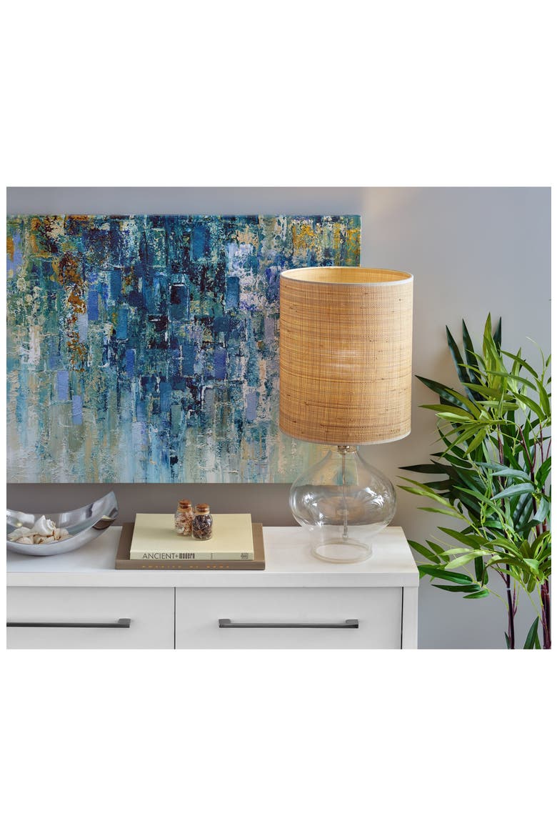 Emma Table Lamp, Alternate, color, CLEAR GLASS / STEEL NECK