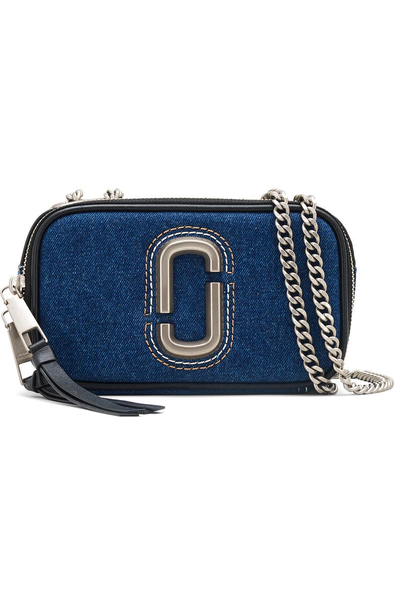 Marc Jacobs The Snapshot Denim Convertible Crossbody Bag, Main, color,