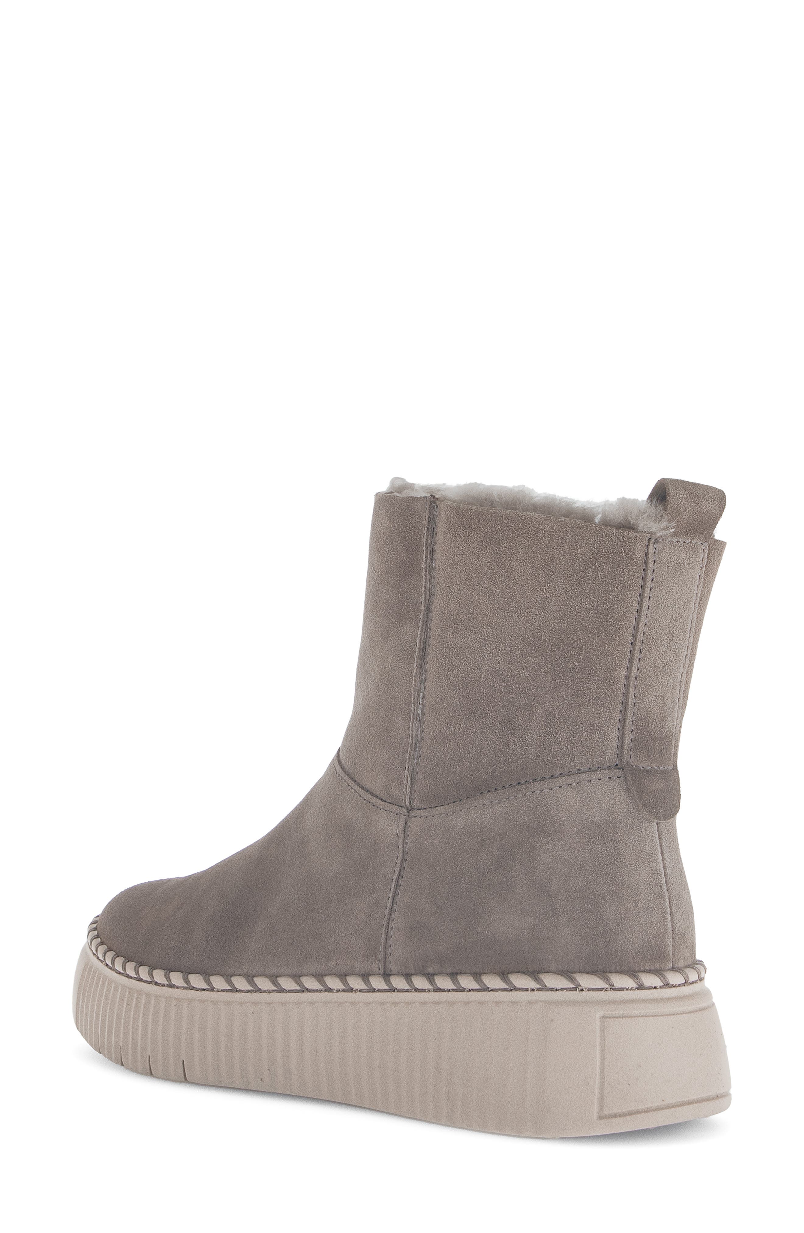 Gabor Genuine Shearling Lined Platform Bootie, Alternate, color, Mohair