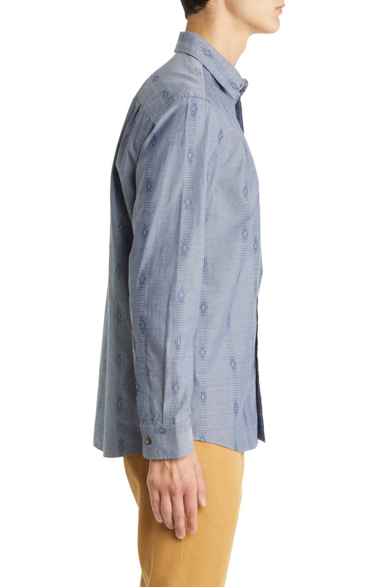 Pendleton Carson Geometric Stripe Button-Up Shirt, Alternate, color, 