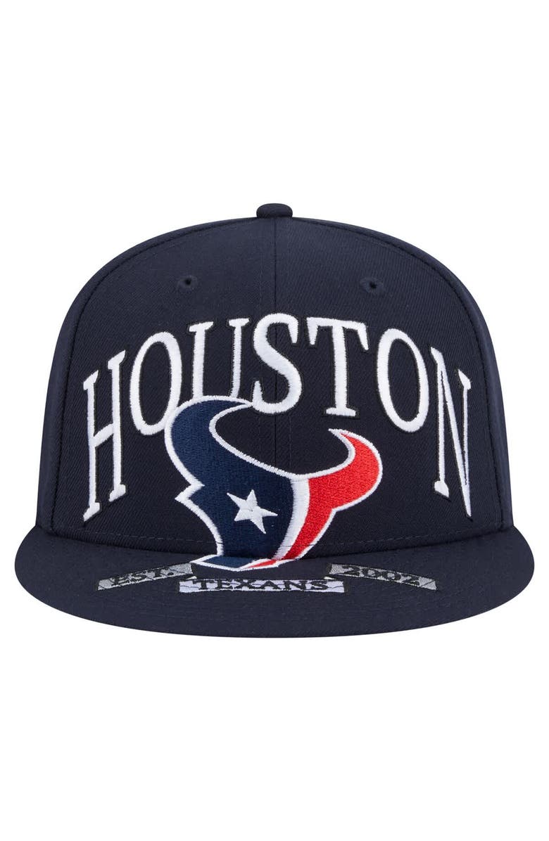 New Era Men's New Era Navy Houston Texans  Oversized 59FIFTY Fitted Hat, Alternate, color, Navy