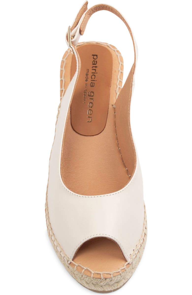 patricia green Peyton Slingback Espadrille Peep Toe Platform Wedge Sandal, Alternate, color,