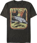NASA Men's NASA Retro Rocket Poster Graphic Tee