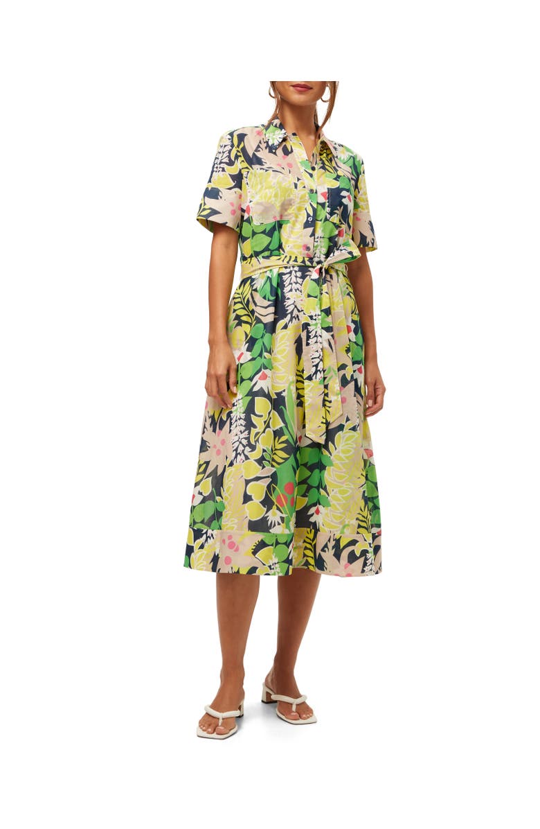 Trina Turk Misola 2 Floral A line Midi Dress, Main, color, 