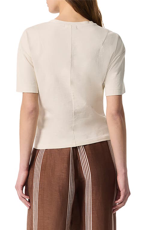 Rag & Bone Mica Draped Tee In Ivory