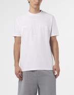 PHILIPP PLEIN Round Neck T-Shirt Jacquard Hexagon Line Men