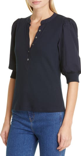 Coralee Front Button Blouse