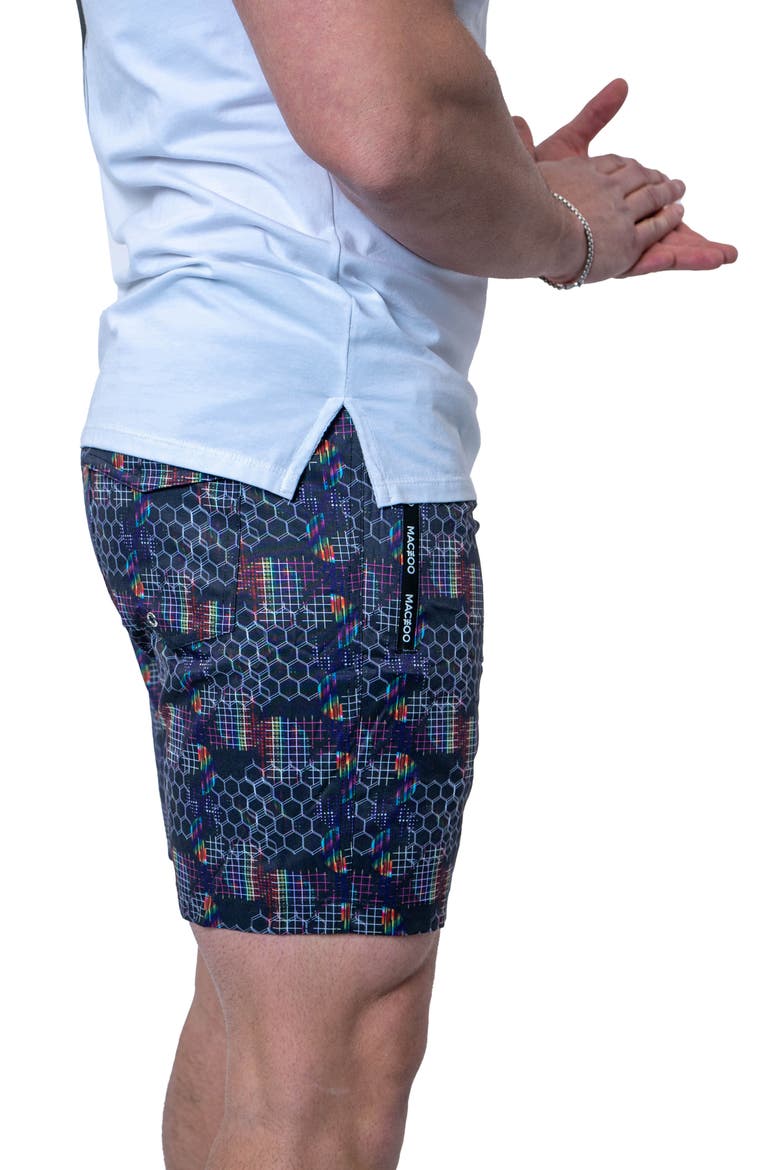 Prism Black Swim Trunks, Alternate, color, BLACK