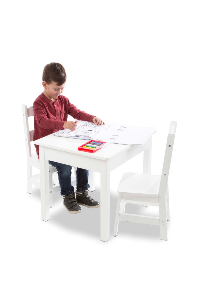 Melissa & Doug Wooden Table & Chairs Set, Alternate, color, Multi