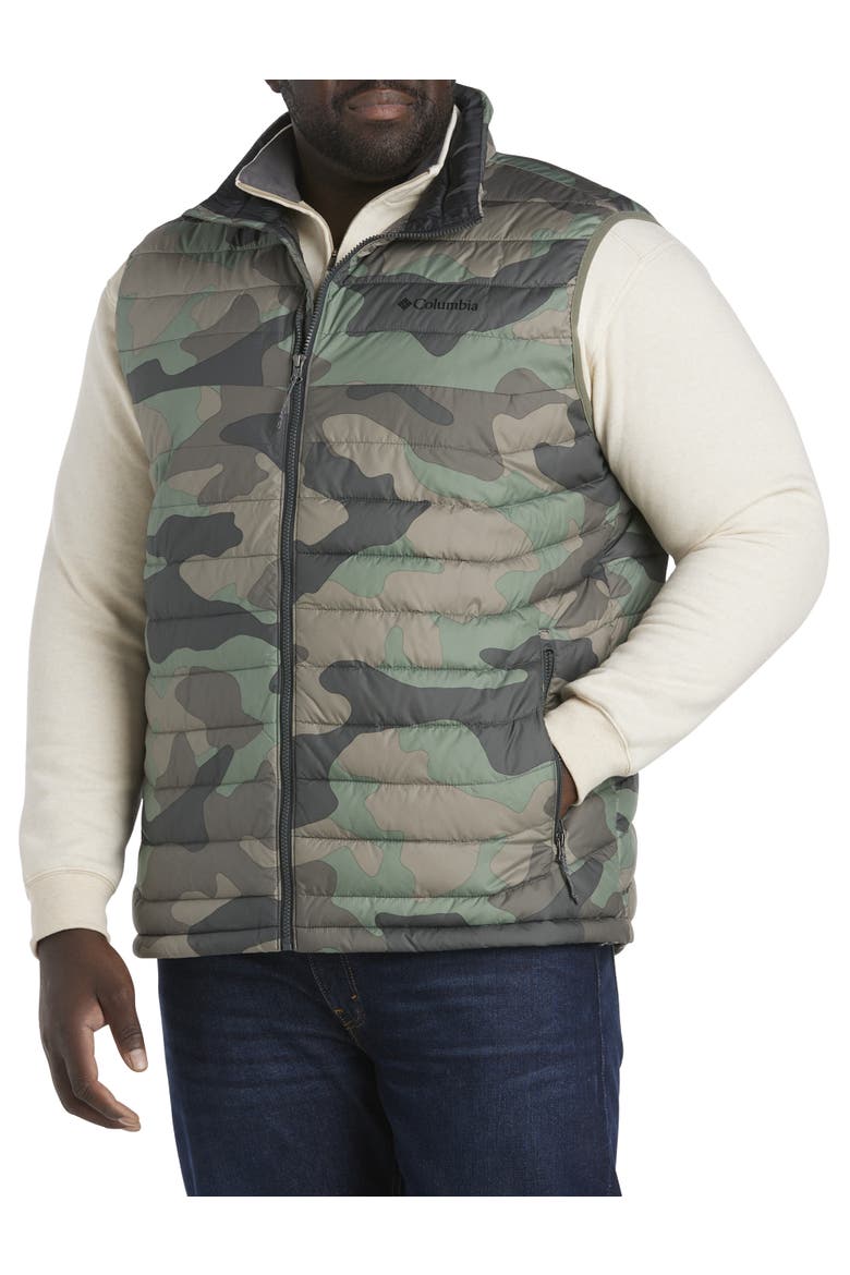 Big & Tall Powder Lite Quilted Vest, Alternate, color, GREEN