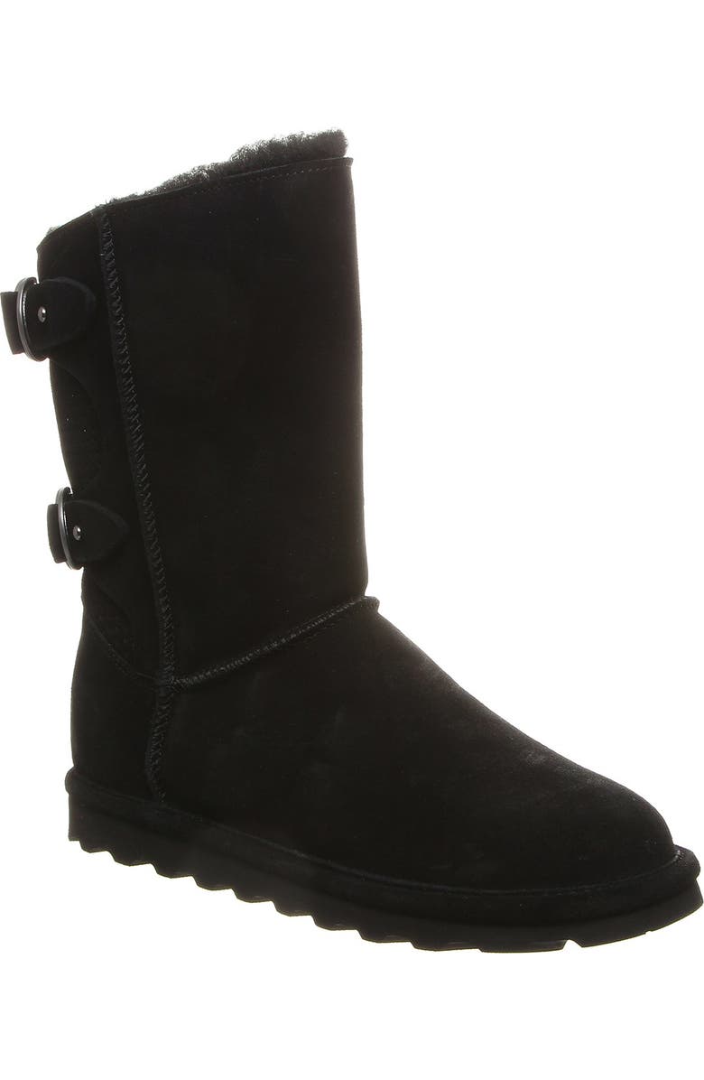 BEARPAW Clara Wide Suede Ankle Boot, Main, color,