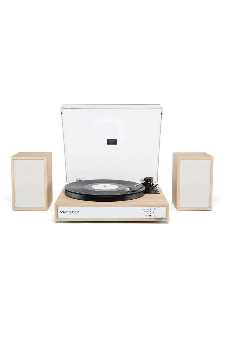 Harmony Turntable System with Speakers, Alternate, color, Natural