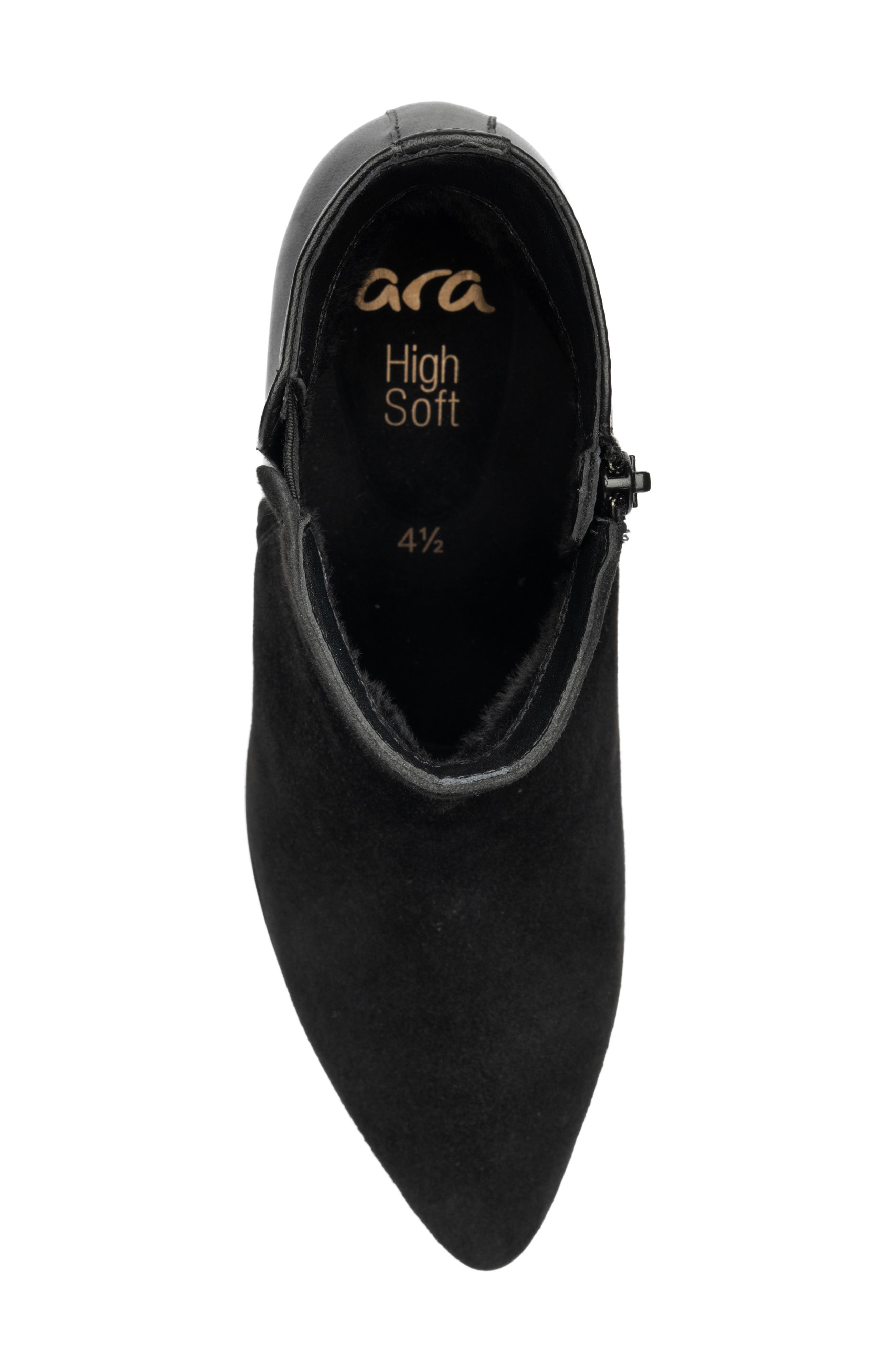 Autumn Pointed Toe Bootie, Alternate, color, BLACK
