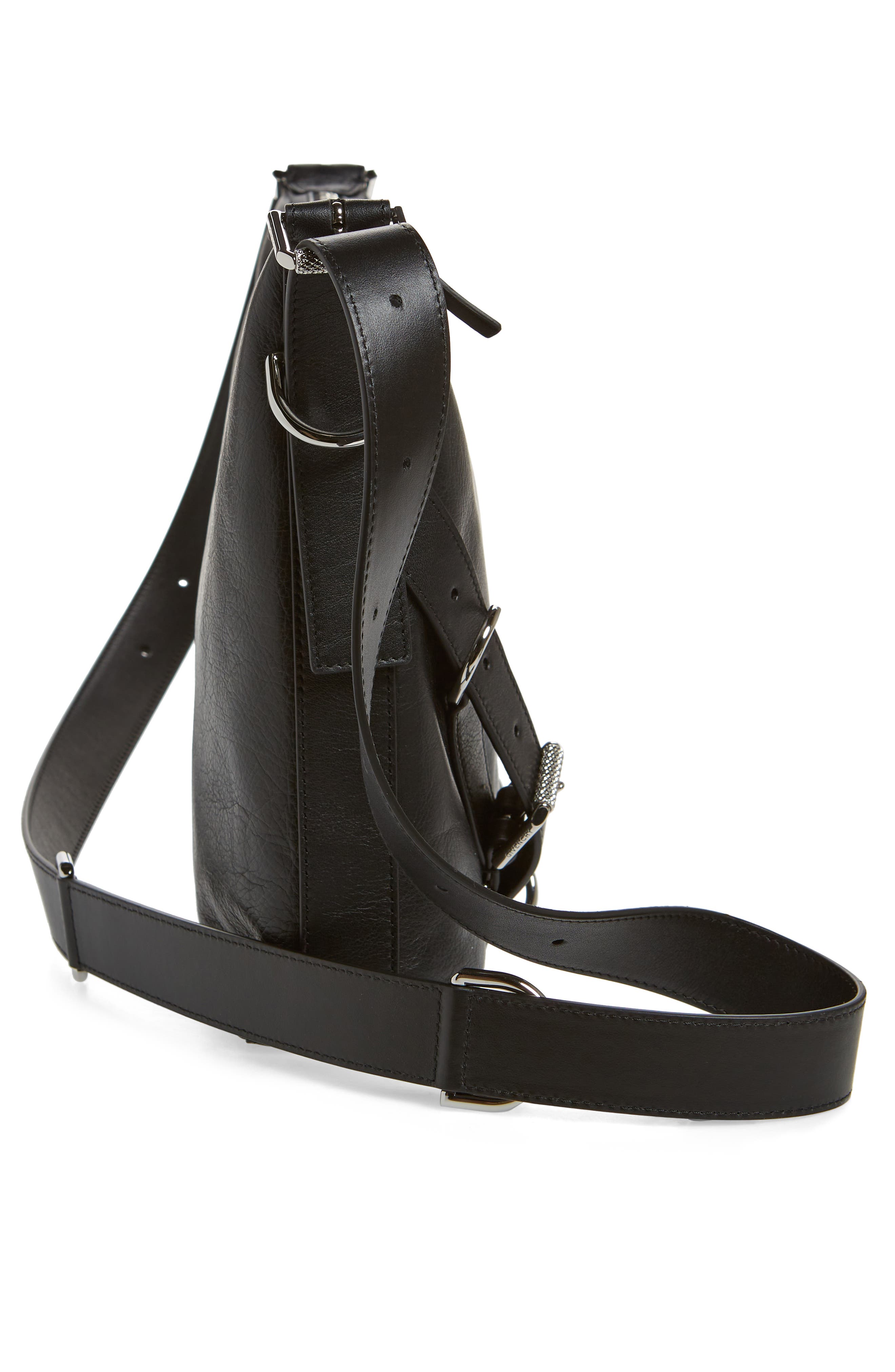 Givenchy Voyou Leather Crossbody Bag, Alternate, color, 