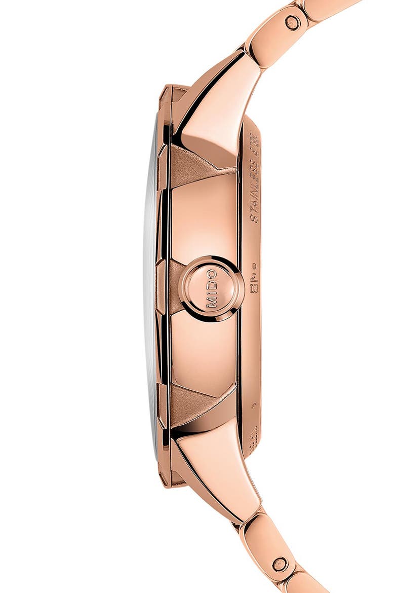 Rainflower Diamond Automatic Bracelet Watch, 34mm, Alternate, color, WHITE MOTHER OF PEARL