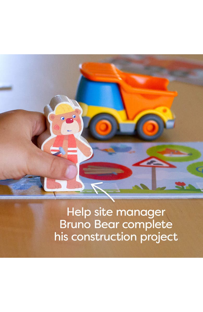 HABA My Very First Games Building Site, A Cooperative Learning Kids Game, Toddler Learning Activities & Games for 2+ Year Olds with Included Toy Truck, Alternate, color, Multi