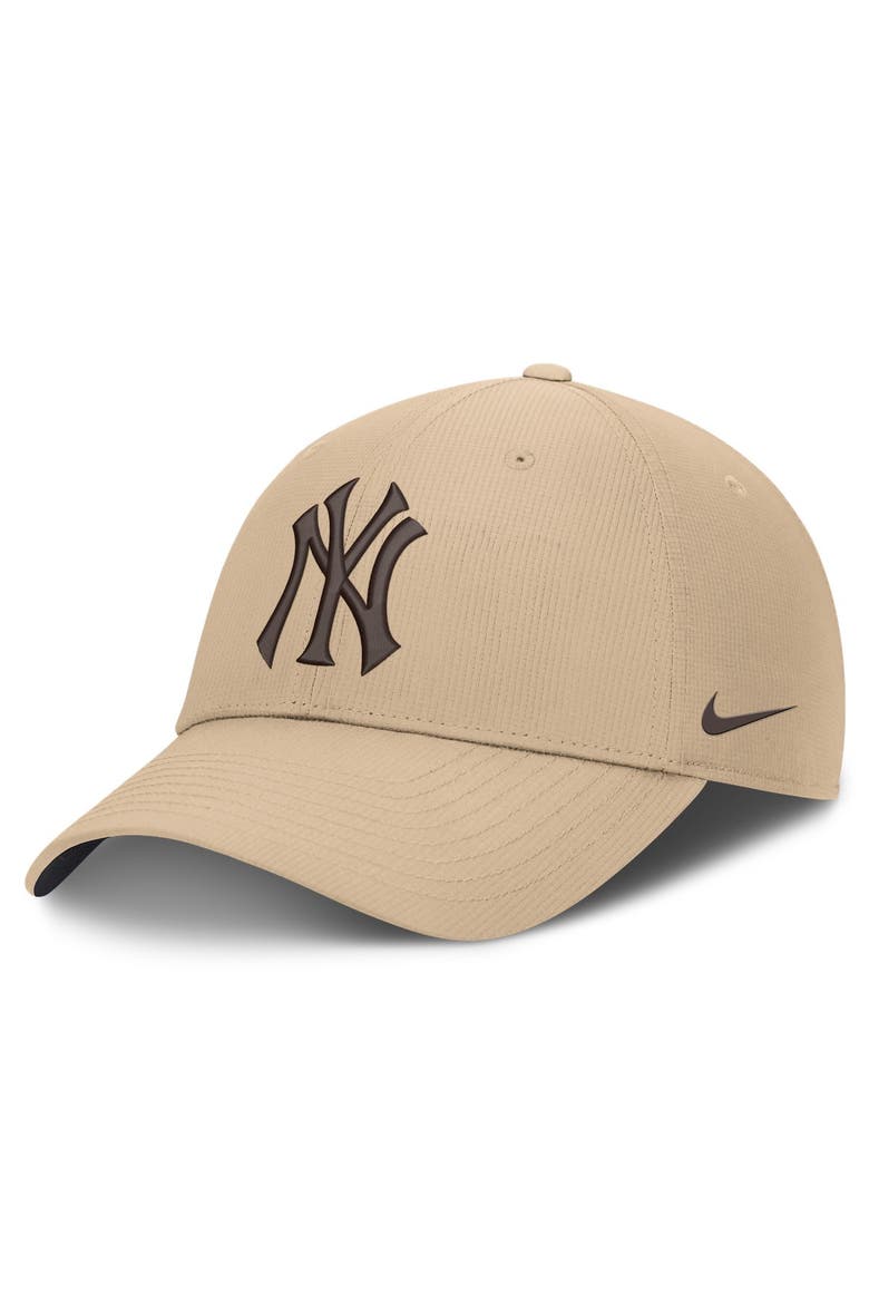 Men's Nike  Khaki New York Yankees Desert Ripstop Club Adjustable Hat, Main, color, Khaki