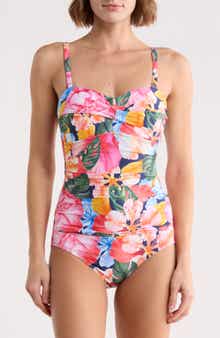 Flora Bandeau One-Piece Swimsuit