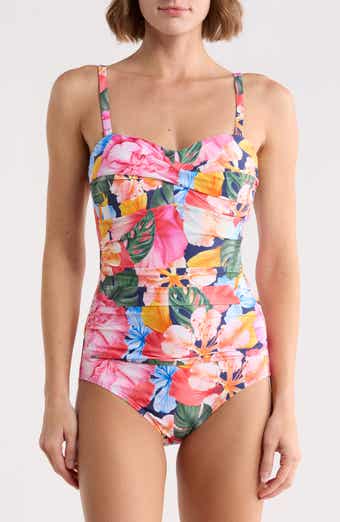 Flora Bandeau One-Piece Swimsuit