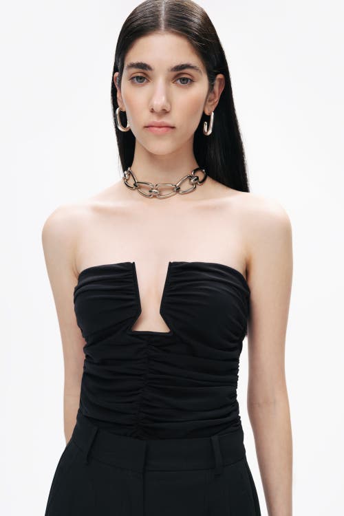 NOCTURNE NOCTURNE DRAPE-DESIGNED CROP TOP