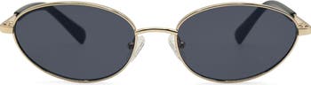 Rebecca Minkoff evangelyne Sunglasses Gold/Tortoiseshell 100% UV Protection Rebecca Minkoff Evangelyne 56mm Oval Sunglasses | Nordstromrack main image 4
