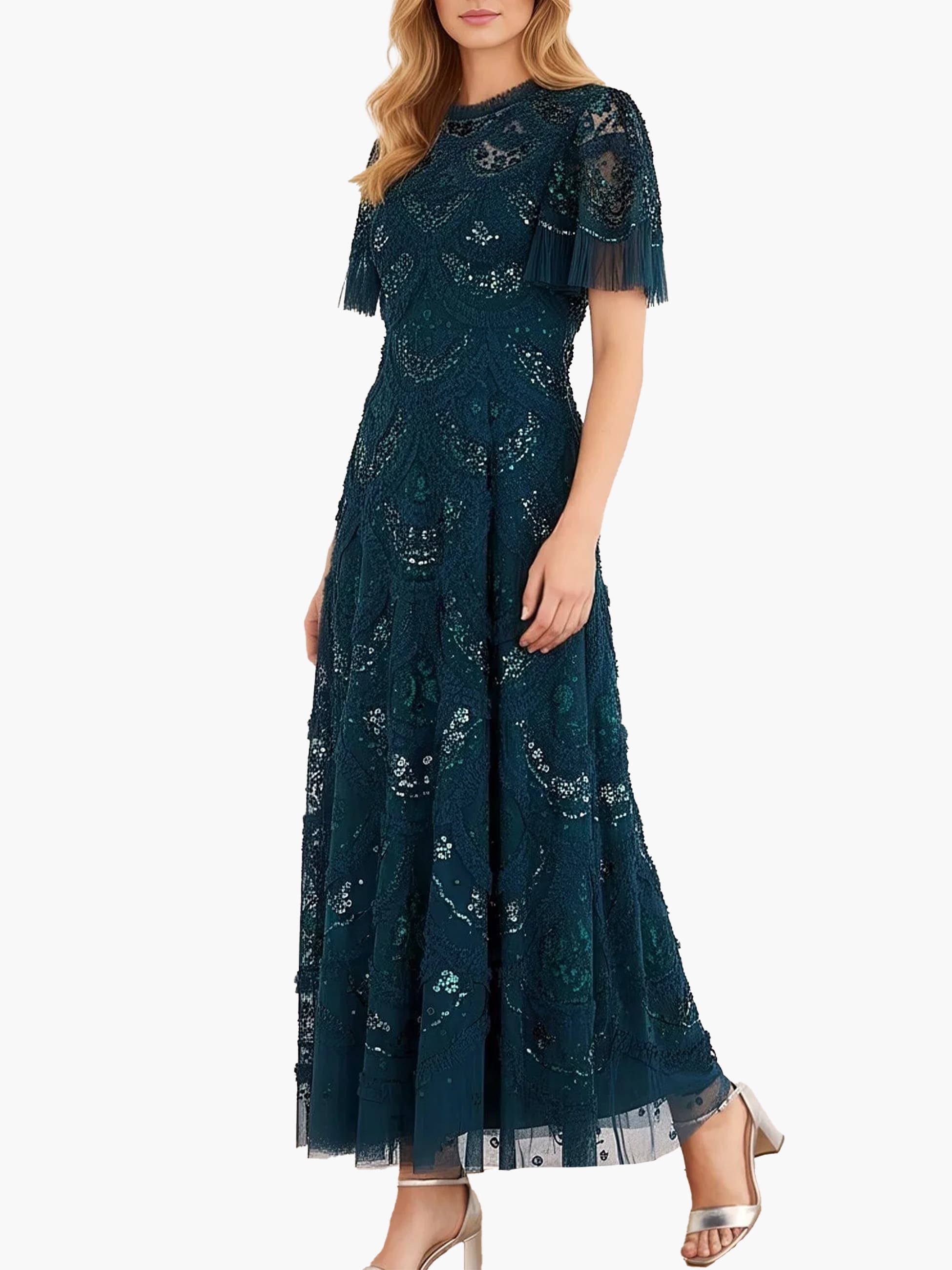 Carmen Ruffle Maxi Dress - image 3