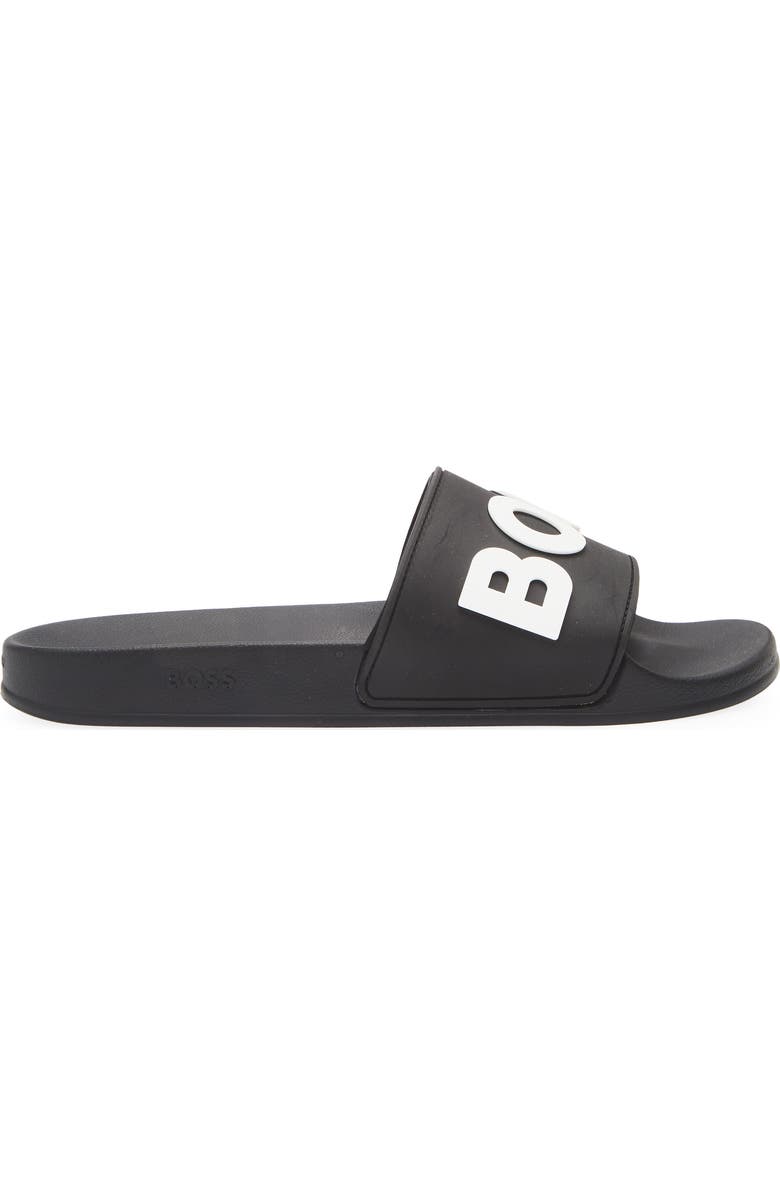BOSS Kirk Slide Sandal, Alternate, color, Black