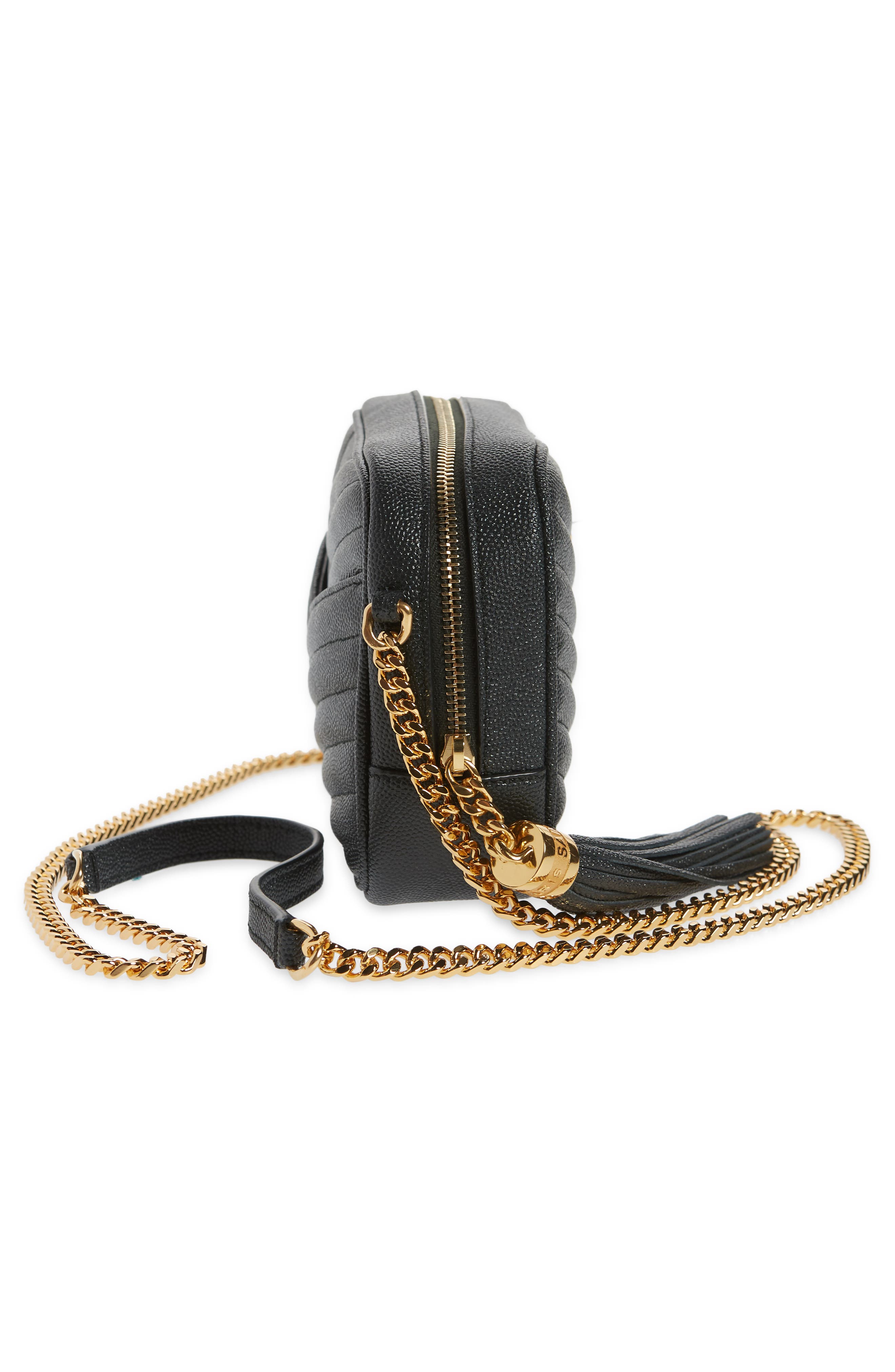 Mini Lou Quilted Leather Camera Bag, Alternate, color, DEEP GREEN