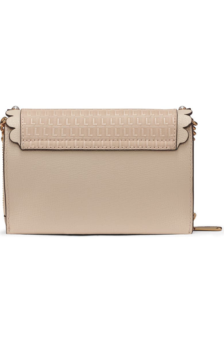 KARL LAGERFELD PARIS Lourdes Leather Crossbody, Alternate, color, Brie