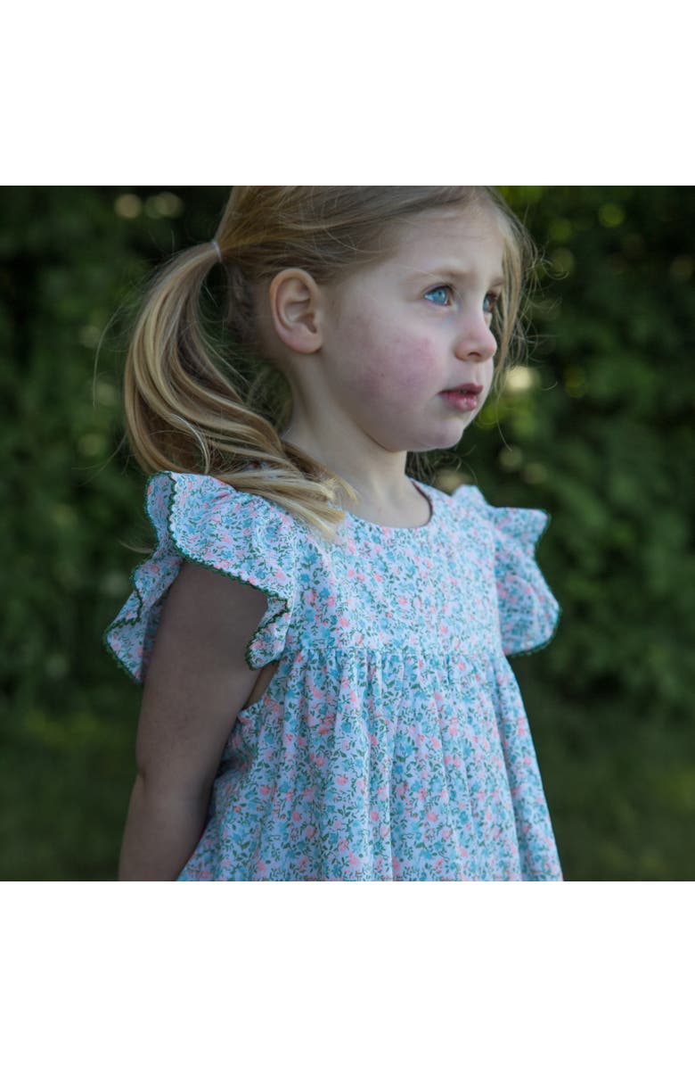 Beet World Girls Hannah Dress with Flutter Sleeves, Alternate, color, 